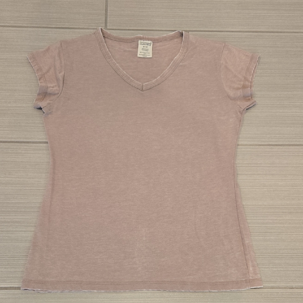 Exist Pink Fitted Cap Sleeve T-Shirt